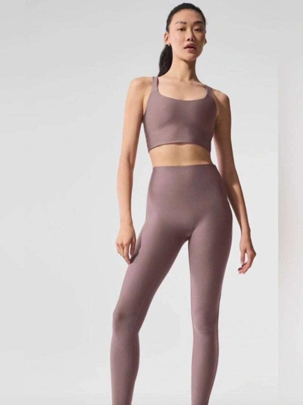 ALO Yoga Airlift 7/8 High-Rise Leggings Mauve Size Small